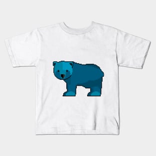 Bear Necessities: Pixel Art Bear Design for Fashionable Apparel Kids T-Shirt